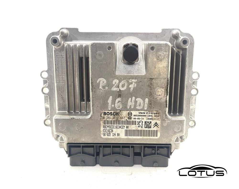 Kompjuter motora ECU Peugeot 207 1.6 HDI 9662212480