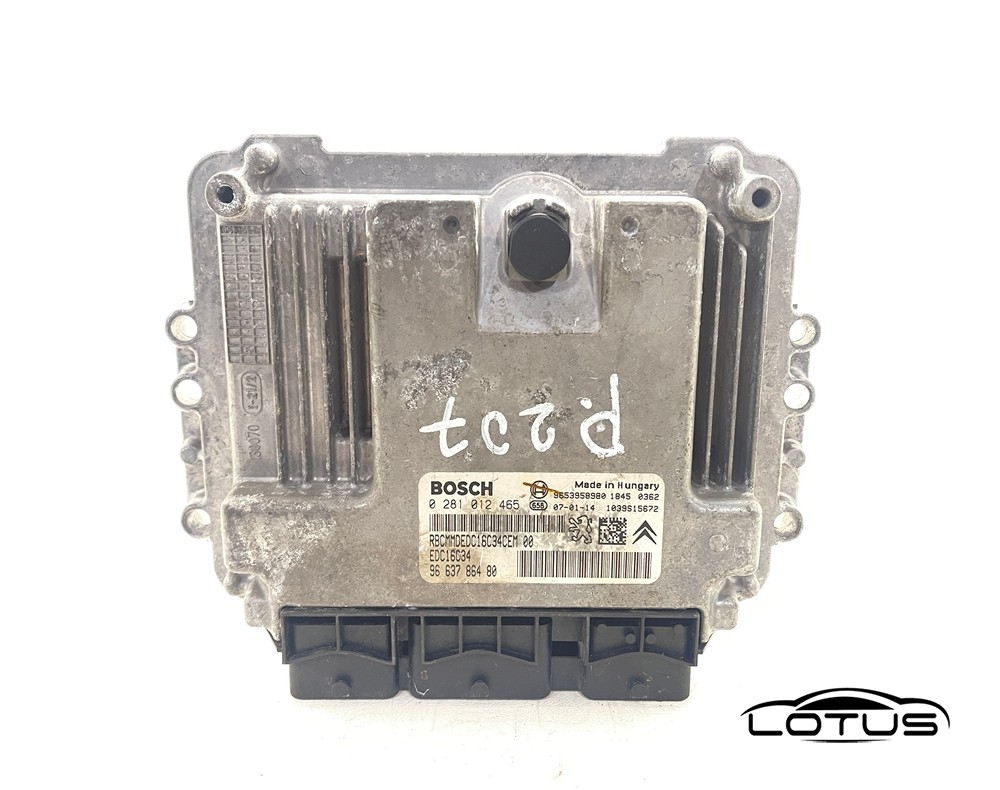 Kompjuter motora ECU Peugeot 207 1.6 HDI 9663786480