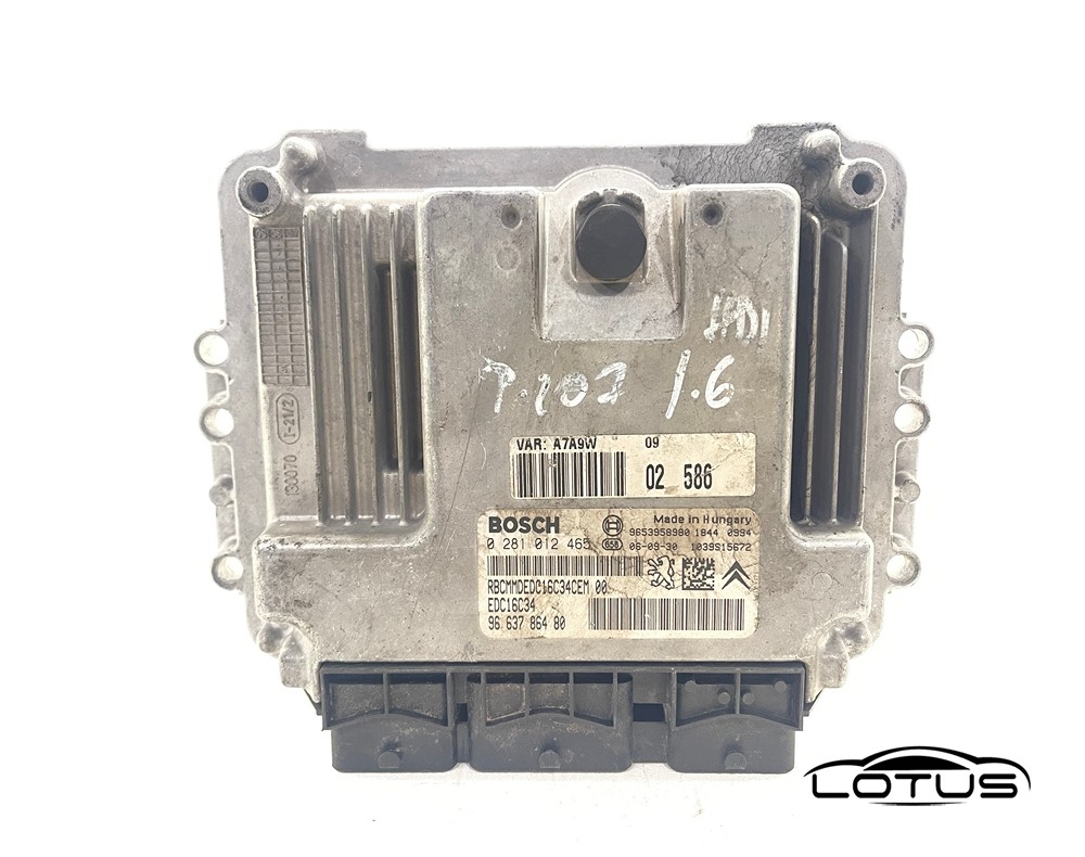 Kompjuter motora ECU Peugeot 207 1.6 HDI 9663786480