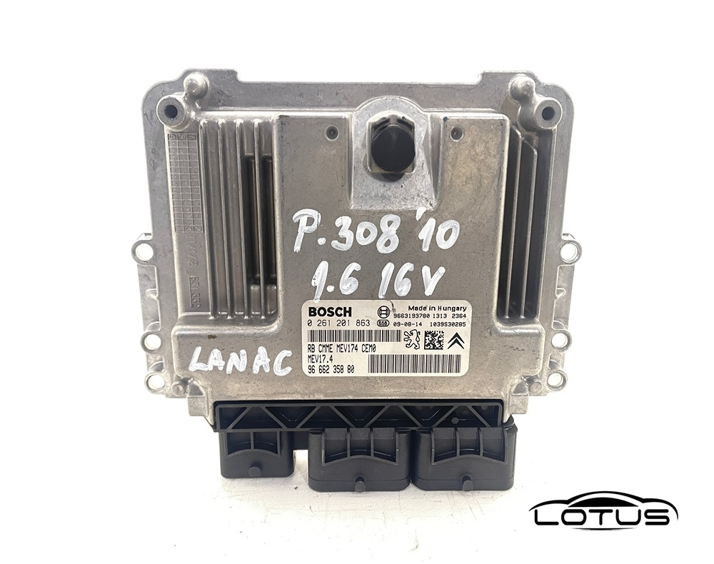 Kompjuter motora ECU Peugeot 308 1.6 16V 9666235880