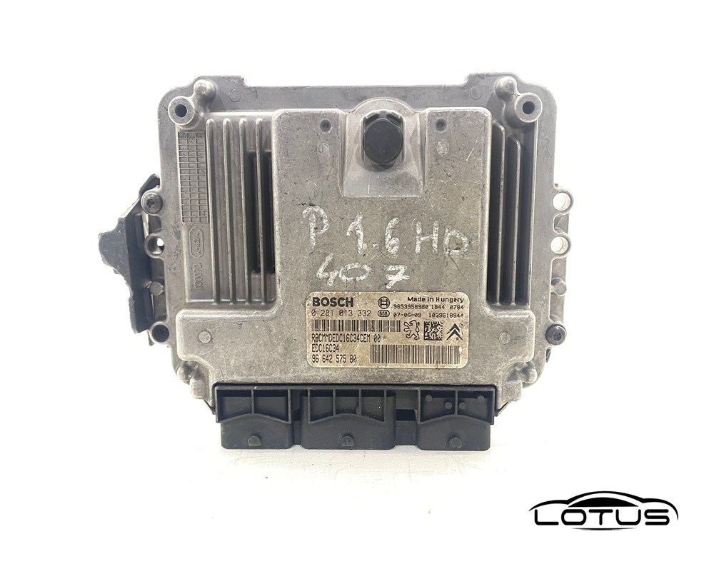 Kompjuter motora ECU Peugeot 407 1.6 HDI 9653958980