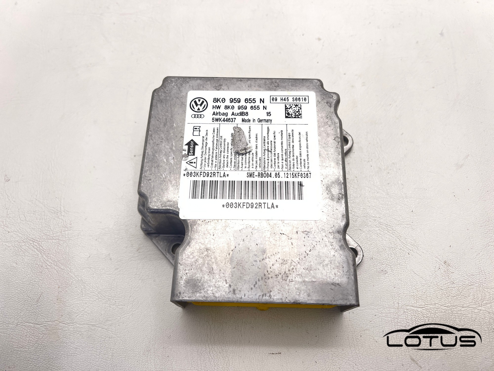 Airbag modul Audi A4 B8 2007-2015 8K0959655N