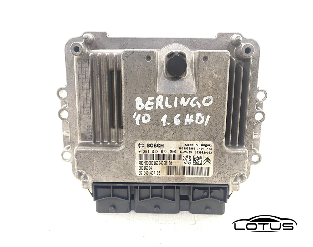 Kompjuter motora Citroen BERLINGO 1.6 HDI 9664843780