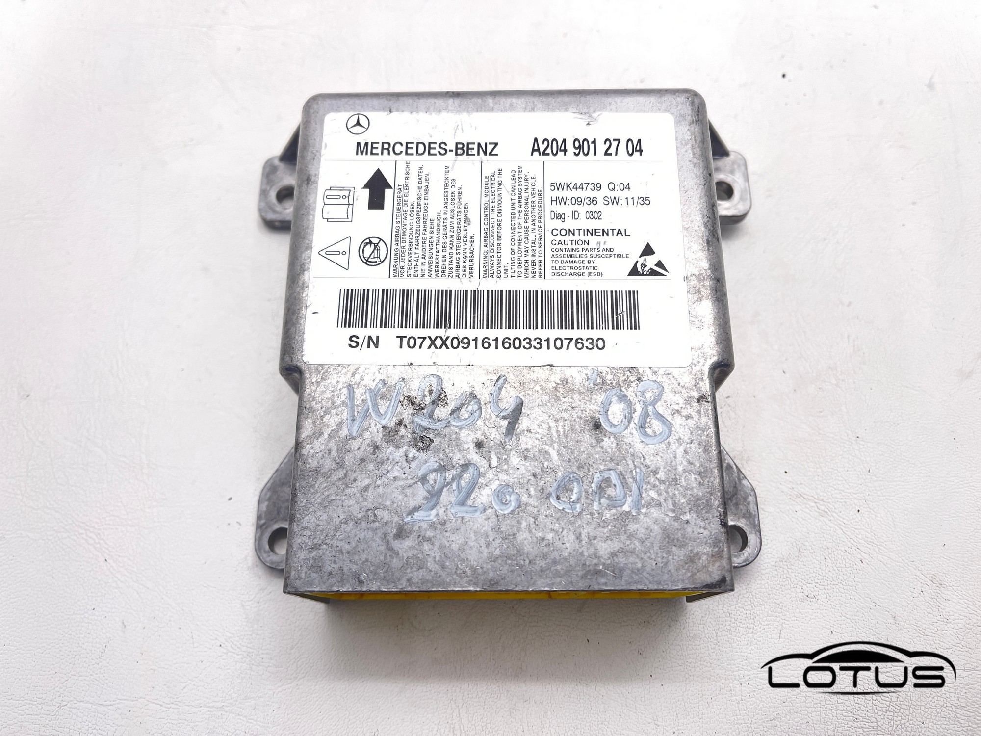 Airbag modul Mercedes C KLASA W204 A2049012704