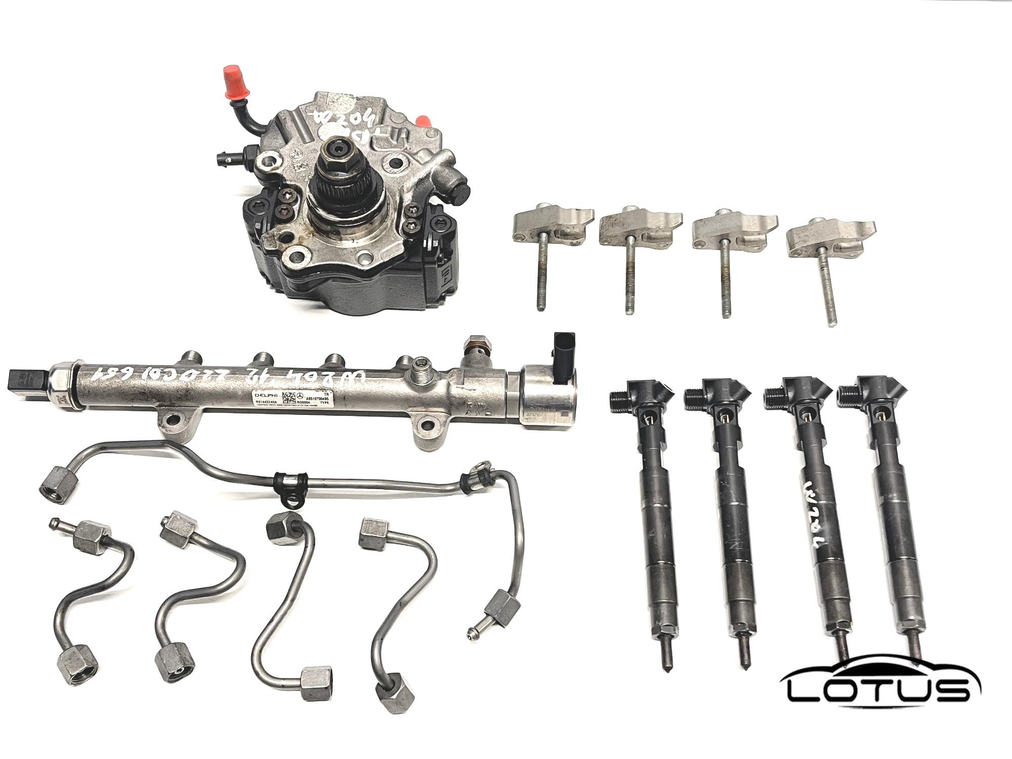 Set dizna, pumpa, rail Mercedes C W204