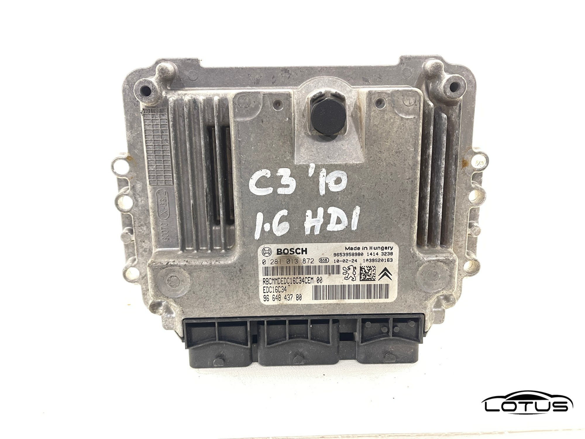Kompjuter motora ECU Citroen C3 1.6 HDI 9664843780