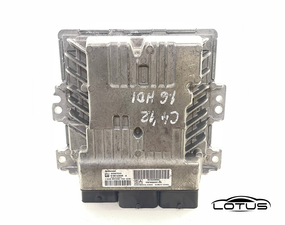 Kompjuter motora ECU Citroen C4 1.6 HDI 9800268980