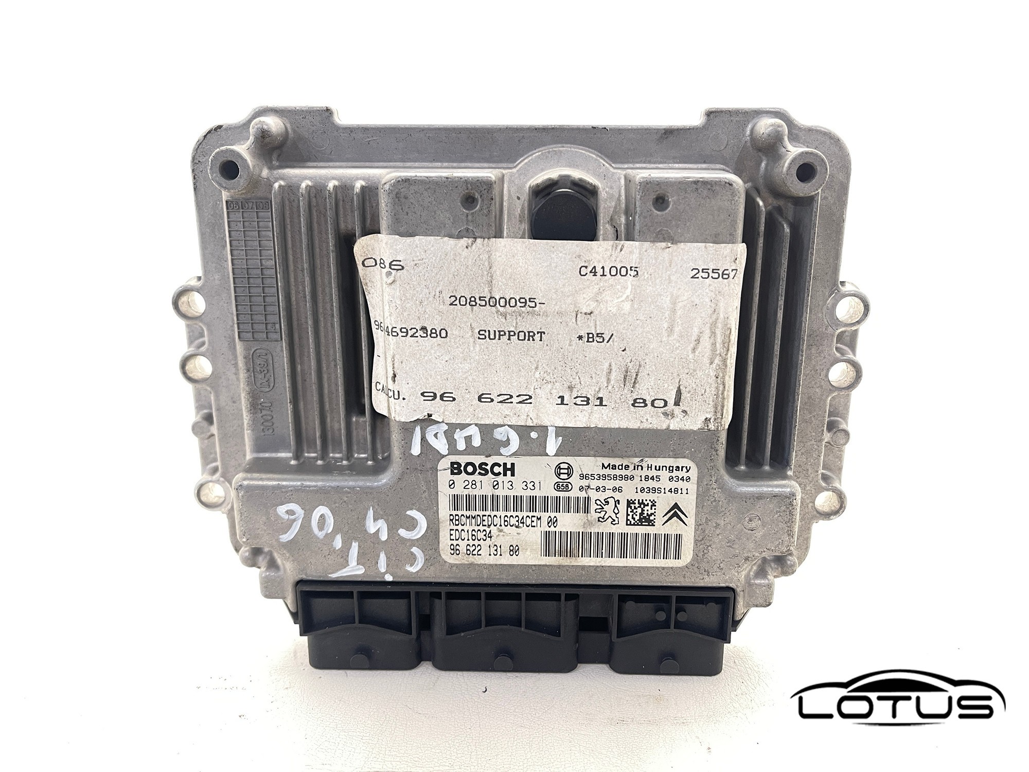 Kompjuter motora ECU Peugeot C4 307 1.6 HDI 9662213180