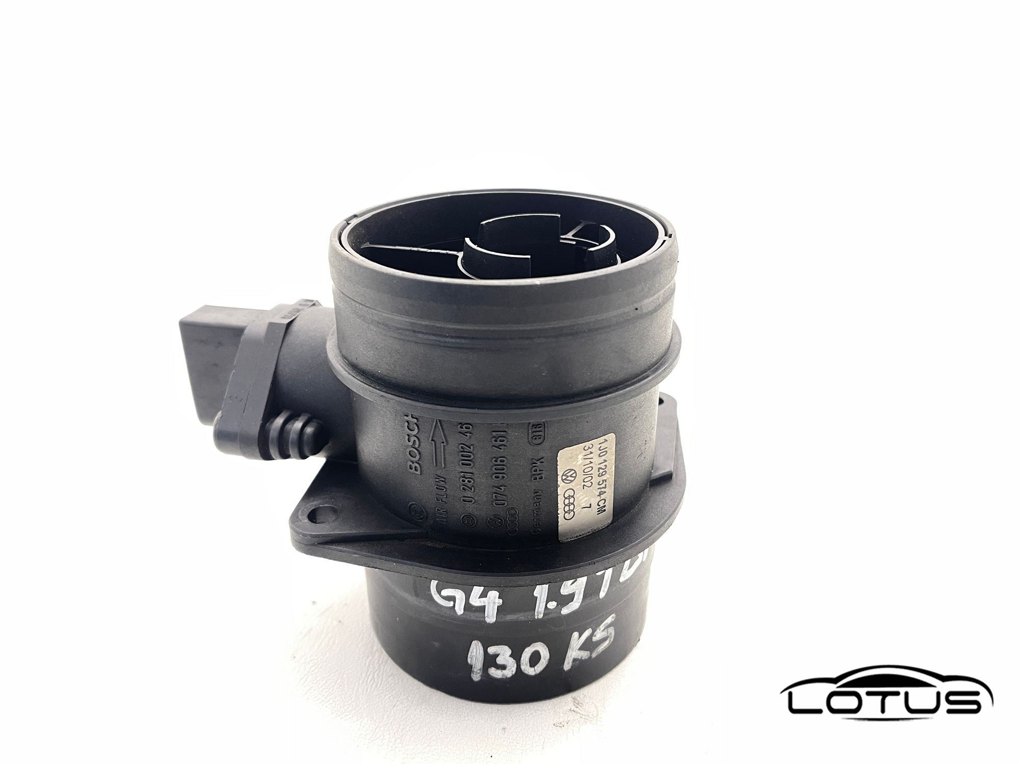 Protokomjer zraka VW GOLF 4 1.9 TDI 1J0129574CM