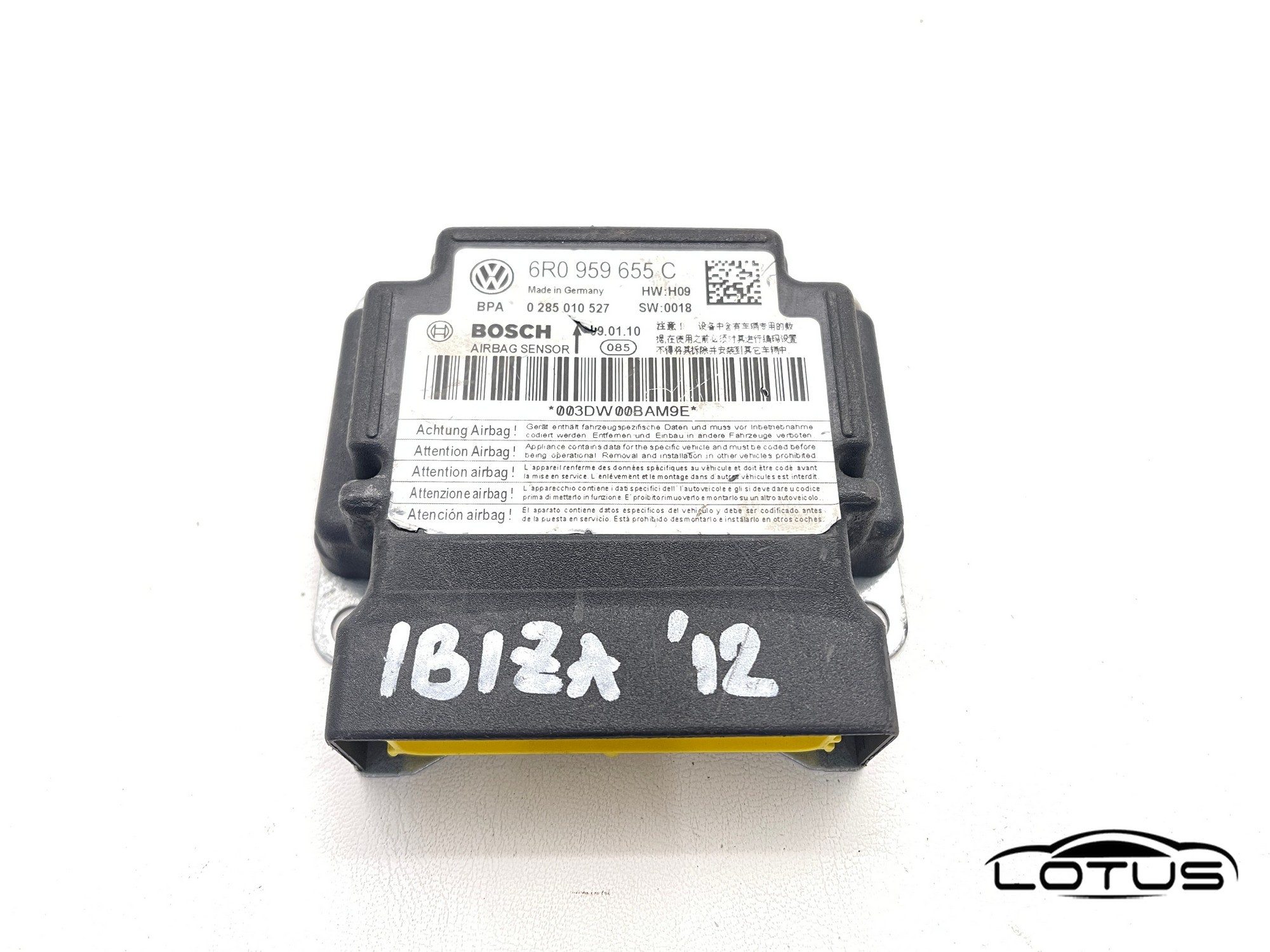Airbag modul Seat IBIZA POLO 2009-2012 6R0959655C